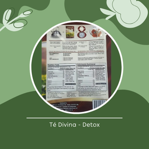 Té Detox TeDivina – Vida Divina | 1 Sobre para 7 Días