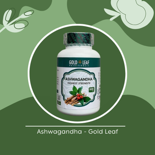 Ashwagandha Gold Leaf – 120 Cápsulas | Antiestrés, Energía y Vitalidad